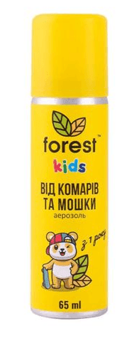 Спрей-репелент форест від комарів та мошки 65мл Forest Kids