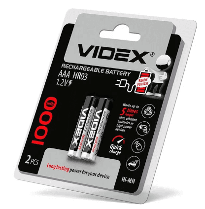 Акумулятор VIDEX HR03 AA 1000mah