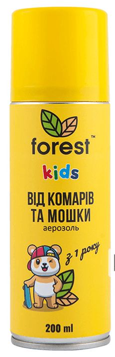 Forest Спрей-репелент "Forest Kids" від комарів та мошки 200мл аерозоль