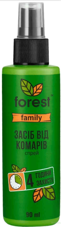 Forest Спрей-репелент "Forest Family" від комарів та мошки 90мл аерозоль