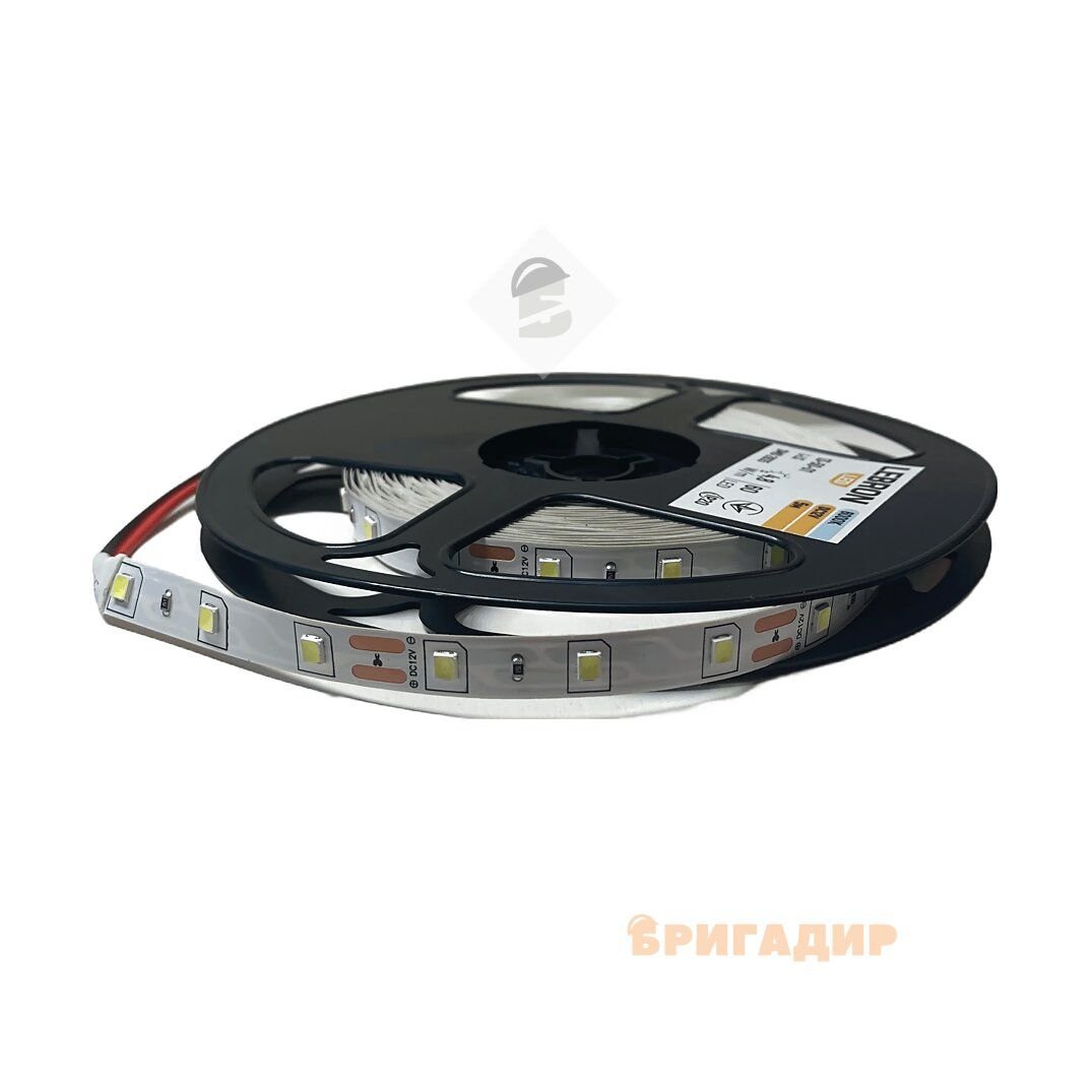 СВІТЛОДІОДНА СТРІЧКА LEBRON L-LS. SMD 2835  60 LED 4,8W/M DC 12 V 6000K IP 20 135001