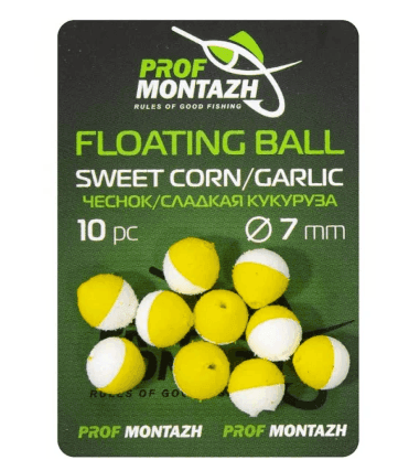 Плаваюча насадка ПМ Floating Ball 7мм Часник/Солодка кукурудза