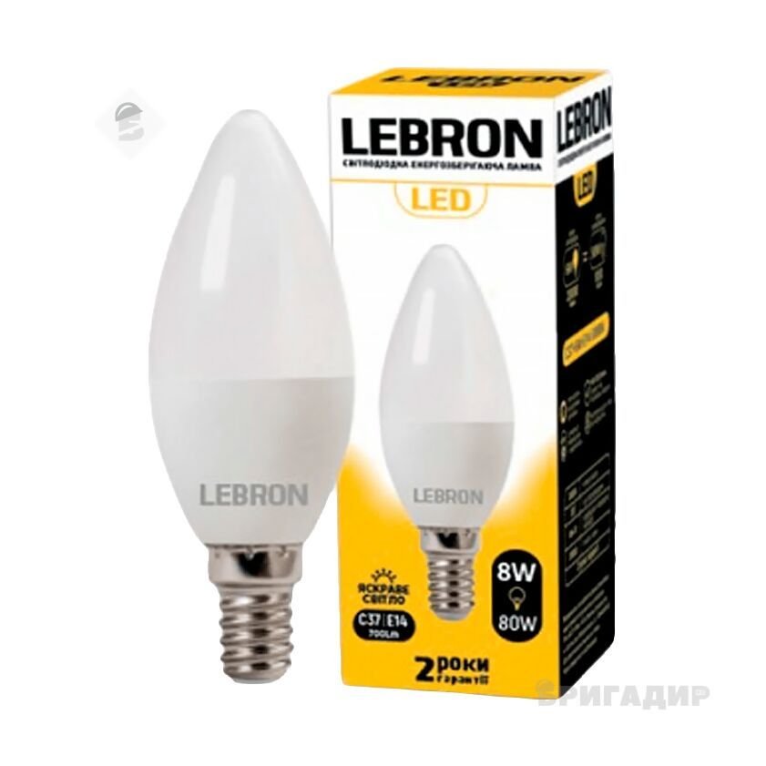 LED лампа LEBRON L-C37. 4W. 220V. E14 4100K. 320Lm 11-13-12-1