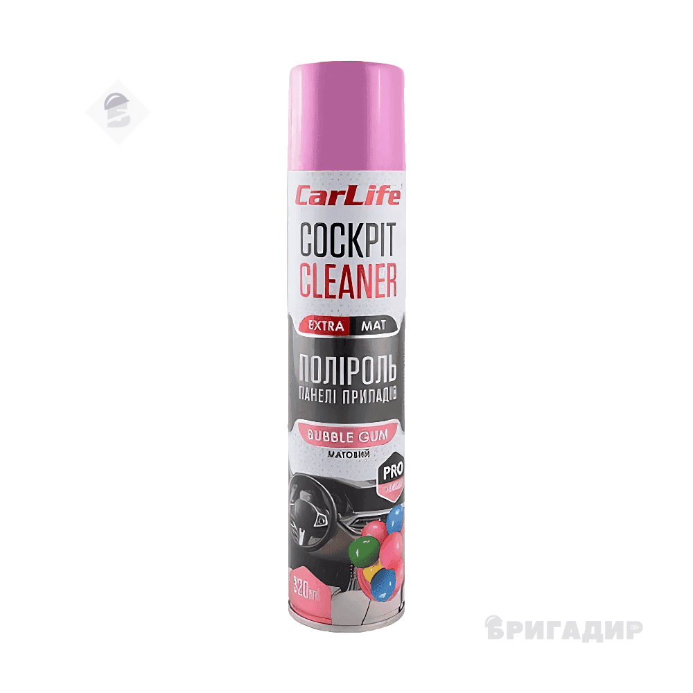 Поліроль панелі приладів CarLife Бабл гам Cockpit Cleaner  320ml CF329