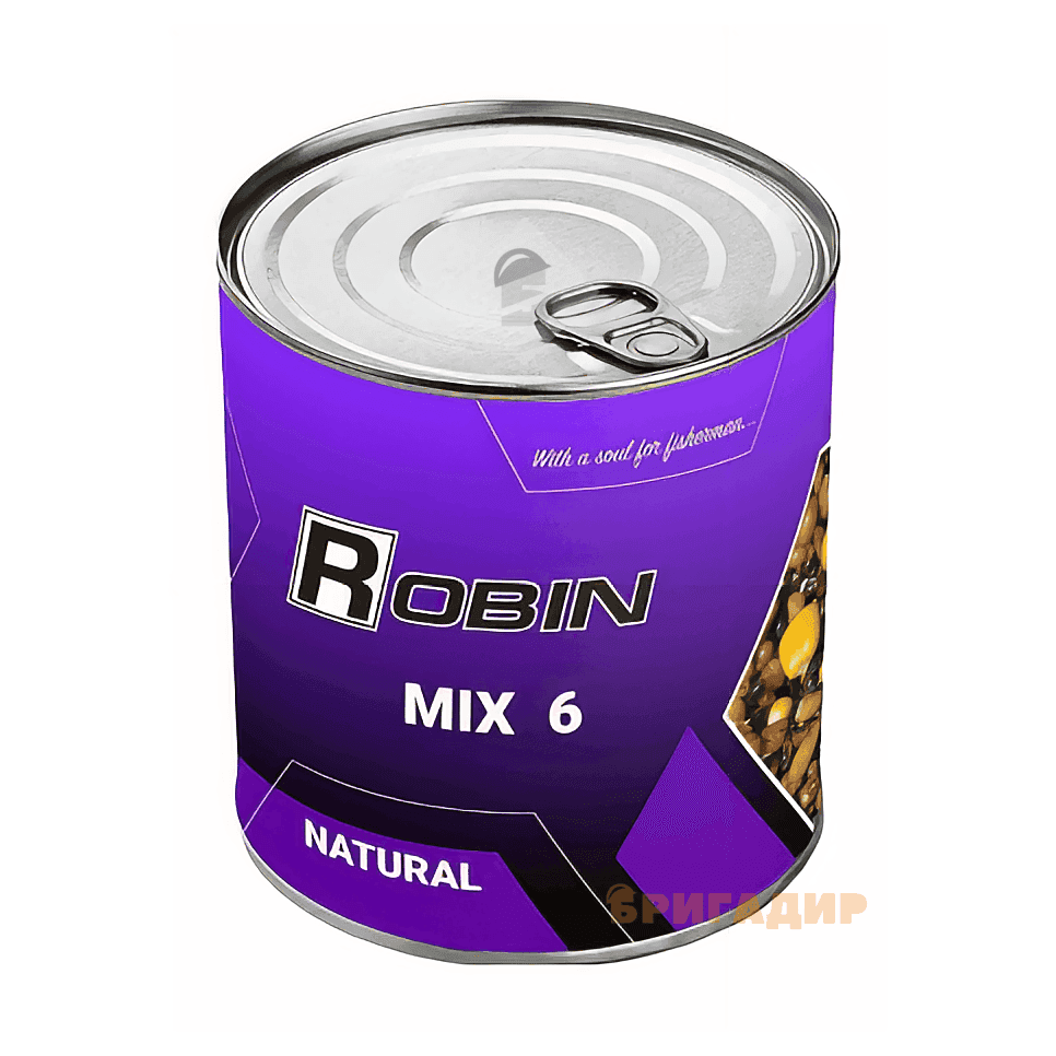 MIX-6 зерен Robin 900ml. ж/б Натурал 21882