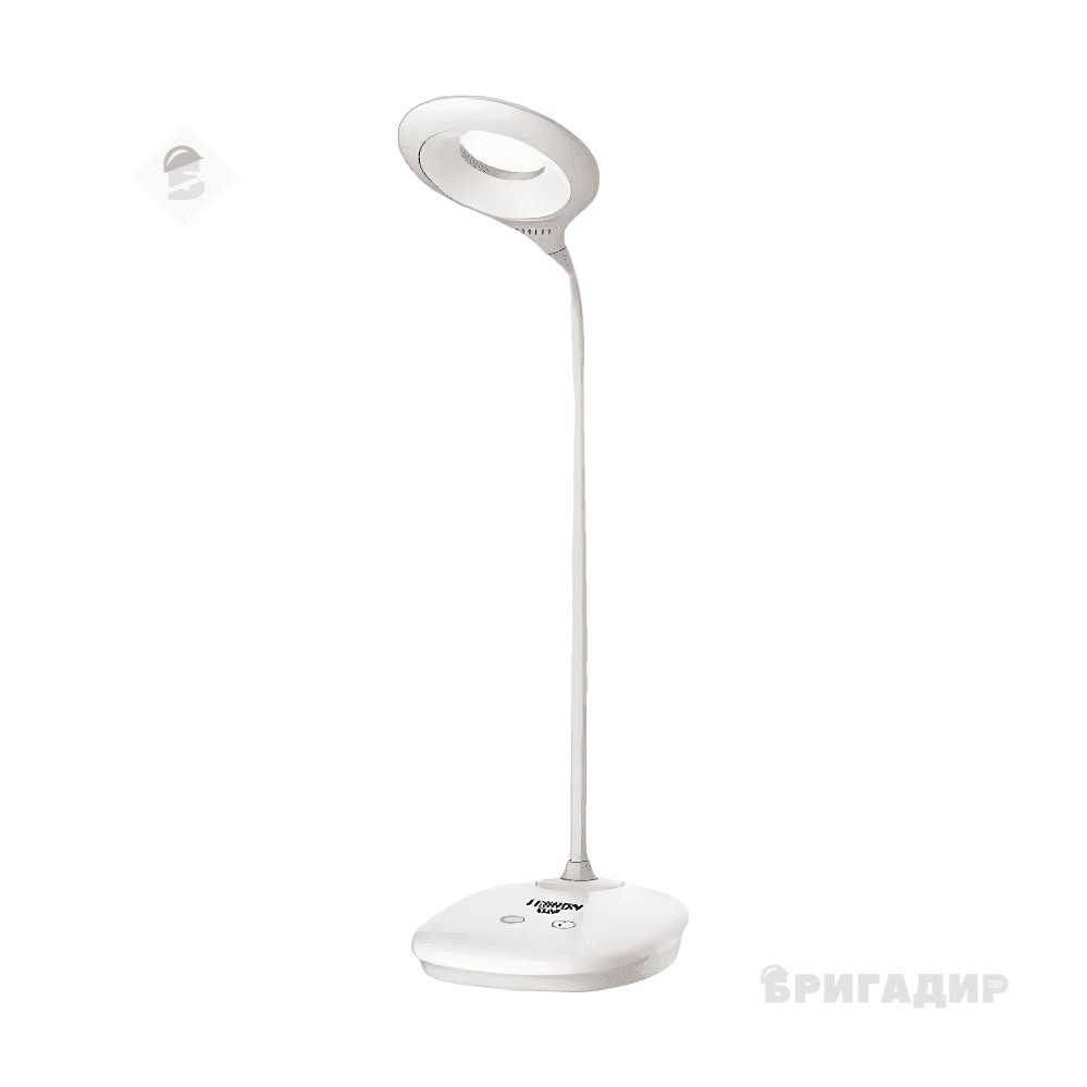 LED лампа настільна LEBRON L-TL-L-44, 4W, 4100K, Li-ion 1200mAh, біла, USB 15-13-44
