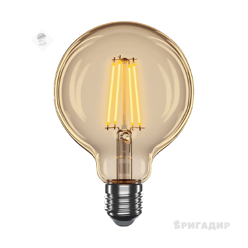 LED Лампа Velmax Amber-g125  4вт E27 2200к 400lm