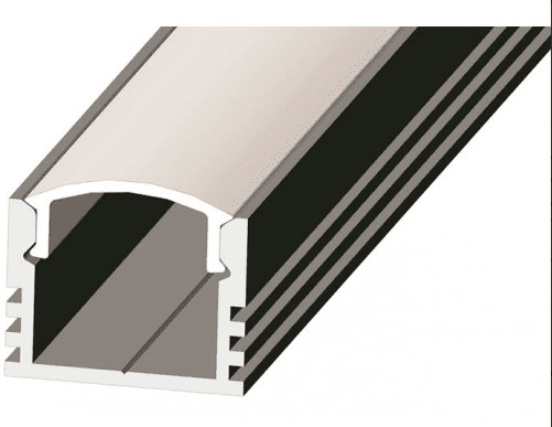 LED алюмінієвий профіль 12*16мм, 2м, Срібло