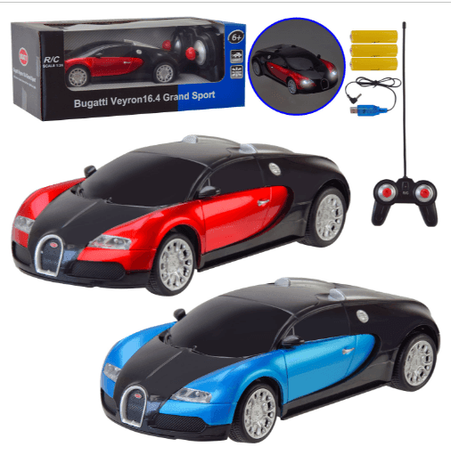 Машина акум. р/к MZ  арт. B24 (24шт) Bugatti Veyron, 1:24,2 кольори, короб.26,5*14*10,5см