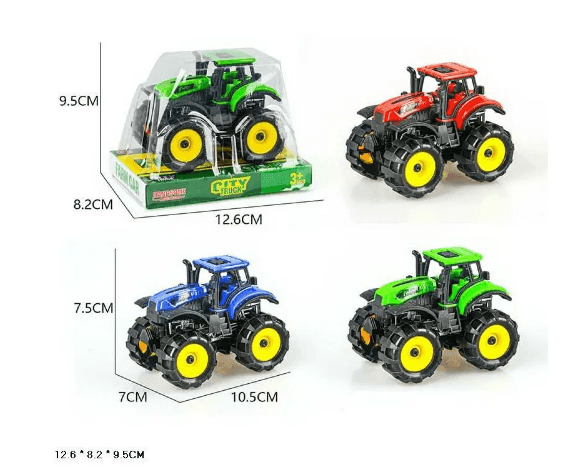 Трактор арт. 9870A (144шт/2) інерц, 3 кольори, слюда 12,6*8,2*9,5см