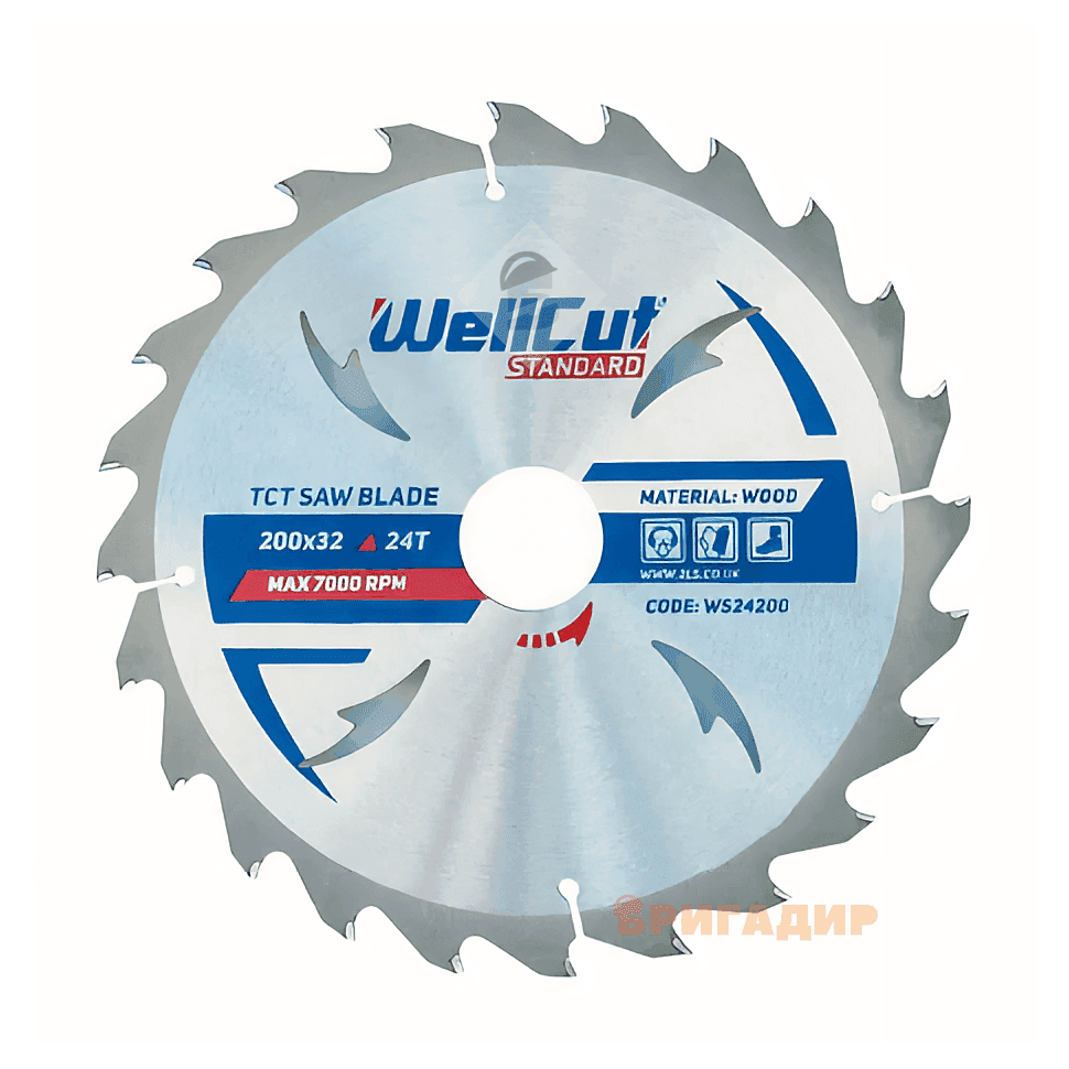 Пильний диск WellCut Standard 200*32 24T (арт.WS3018032)