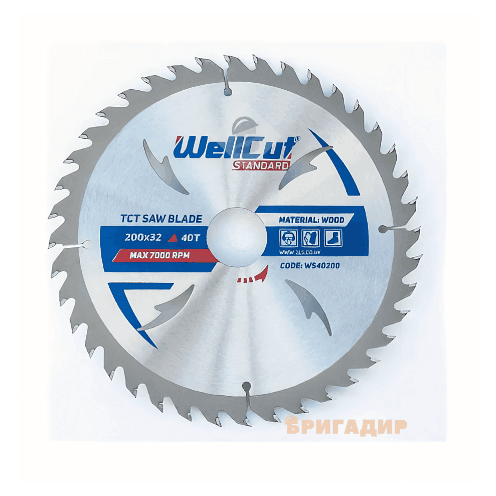 Пильний диск WellCut Standard 200*32 40T (арт.WS3018032)