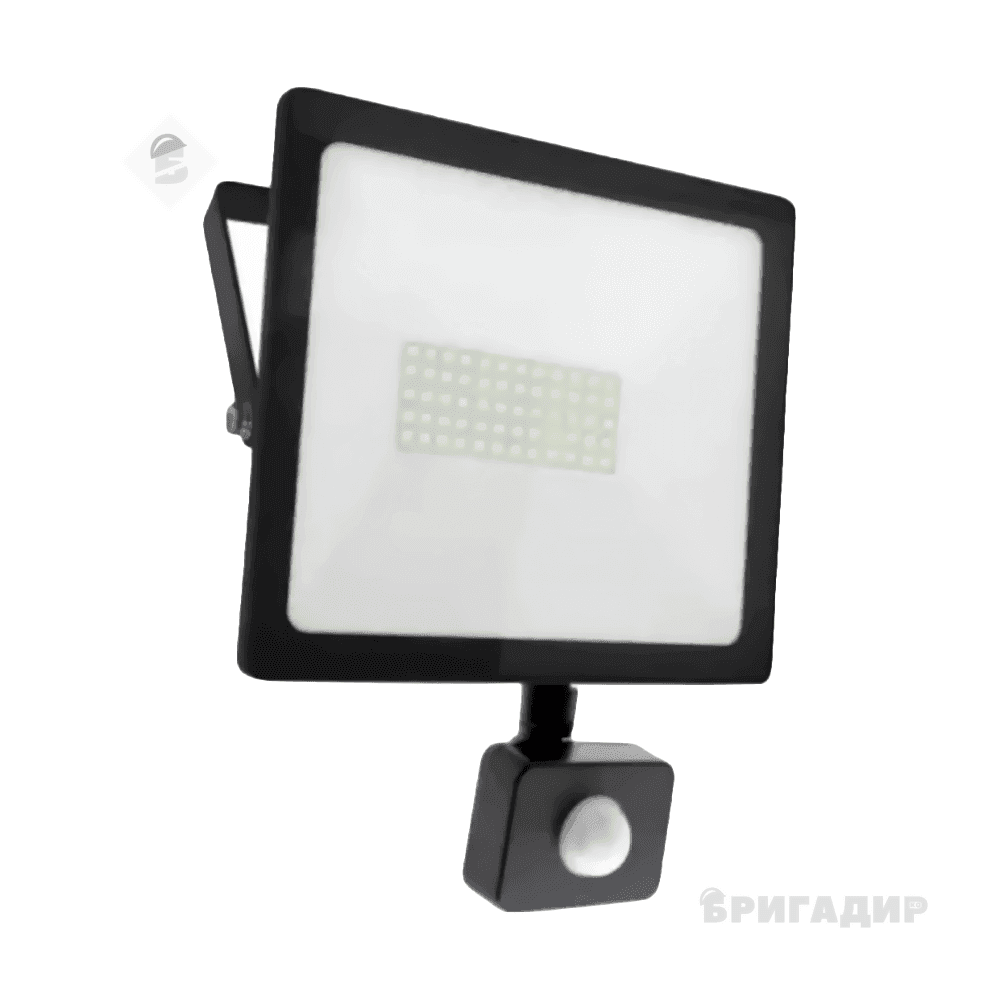 RH Прожектор SOFT LED 50W 100LM/W 6500K IP65 ЧОРНИЙ HN-191042