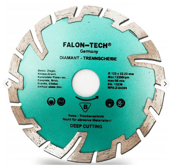 ДИСК ДІАМАНТ FALON TECH ВИШИВАНКА 125ММ