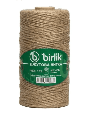 Джутовий шпагат birlik 400гр 703110