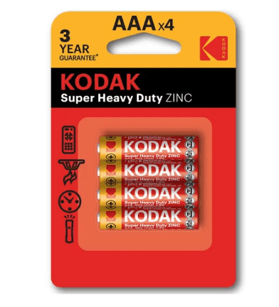 Батарейки KODAK Super heavy Duty R3  AАA 4 шт/блистер