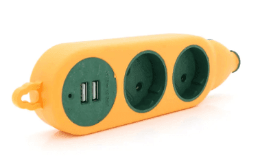 Колодка одно стороння 2гн+2USB /з латунь будівельна