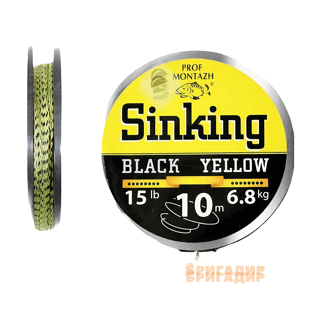 Повідковий матеріал Black Yellow 30 LB 13.6 кг.(10м)