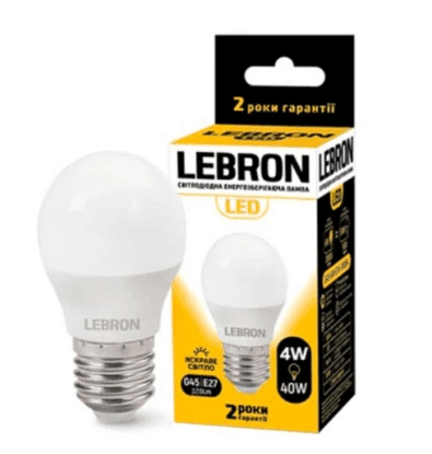LED лампа LEBRON L-C37 8W, 220V, Е14, 3000K 720Lm 111327