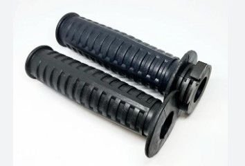Ручки руля рез-хром обводок L-120mm (пара)