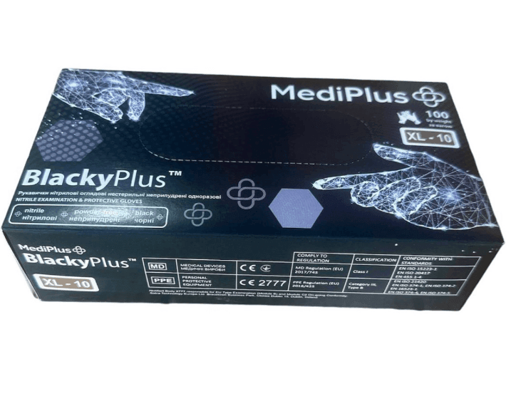 Рукавиці Luximed Black чорні розмір L 08325