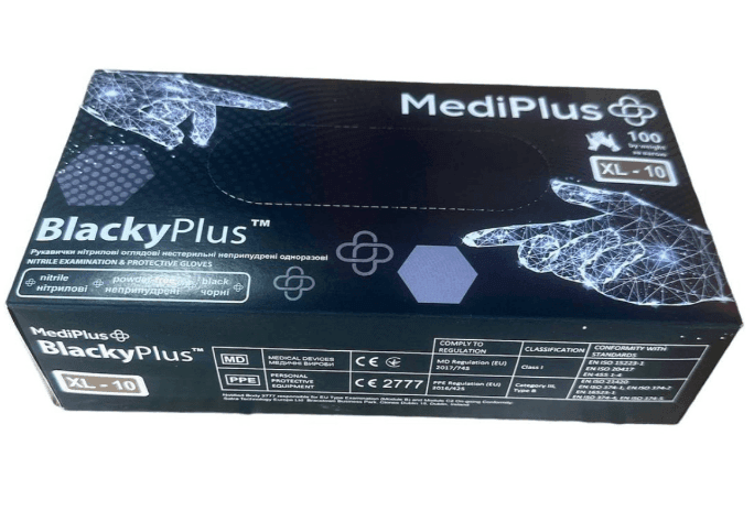 Рукавиці Luximed Black чорні розмір S 08313