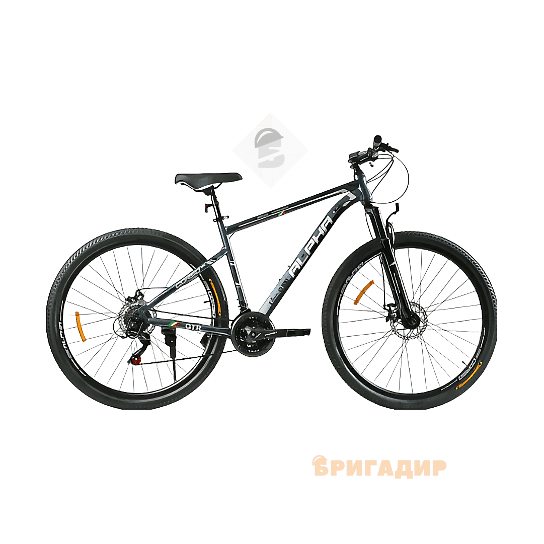 Велосипед 29 ST Corso "ALPHA" LF-29360 сталь 19" (к-т SHIMANO) графіт (сіро-блакитний)