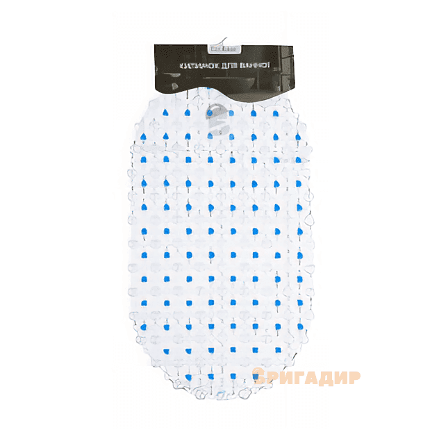 Килимок для ванної Крапка 63*34см блакитний