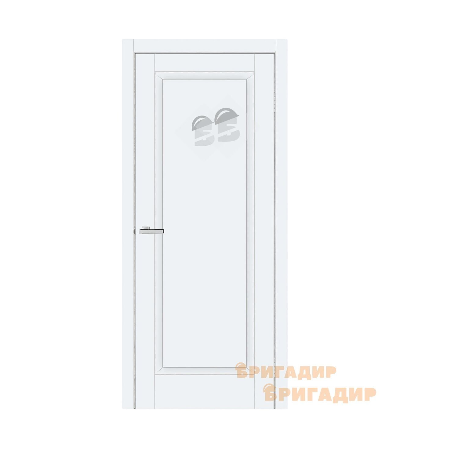 Міжкімнатні двері DOORS N01B, Емаліт Білий, Глухе