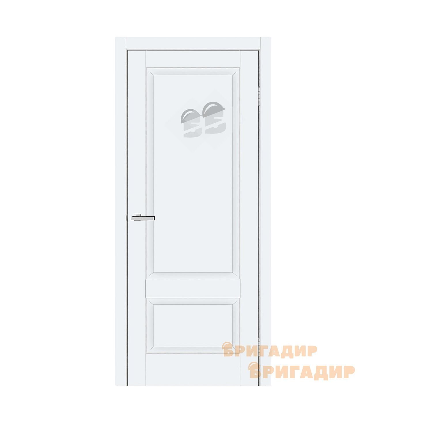 Міжкімнатні двері DOORS N02B, Емаліт Білий, Глухе