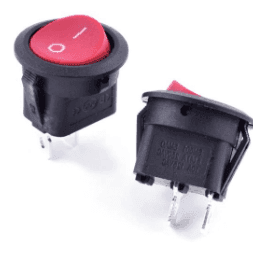 Кнопка мала 0-1 (червоно-чорна)