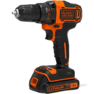 Шруповерт акамуляторний Black Decker BDCDD186KB