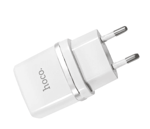 СЗУ 220V2x USB мама Hoco C12, 2.4A білий