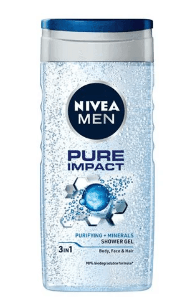 Гель для душу чоловічий Заряд чистоти Nivea 250 мл.