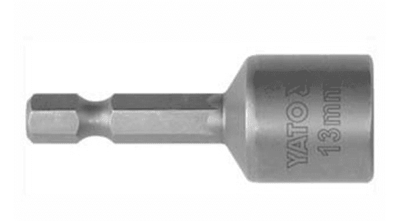 YATO-1503 Насадка торцева 6гр. магнітна: 1/4" M8, L=48мм