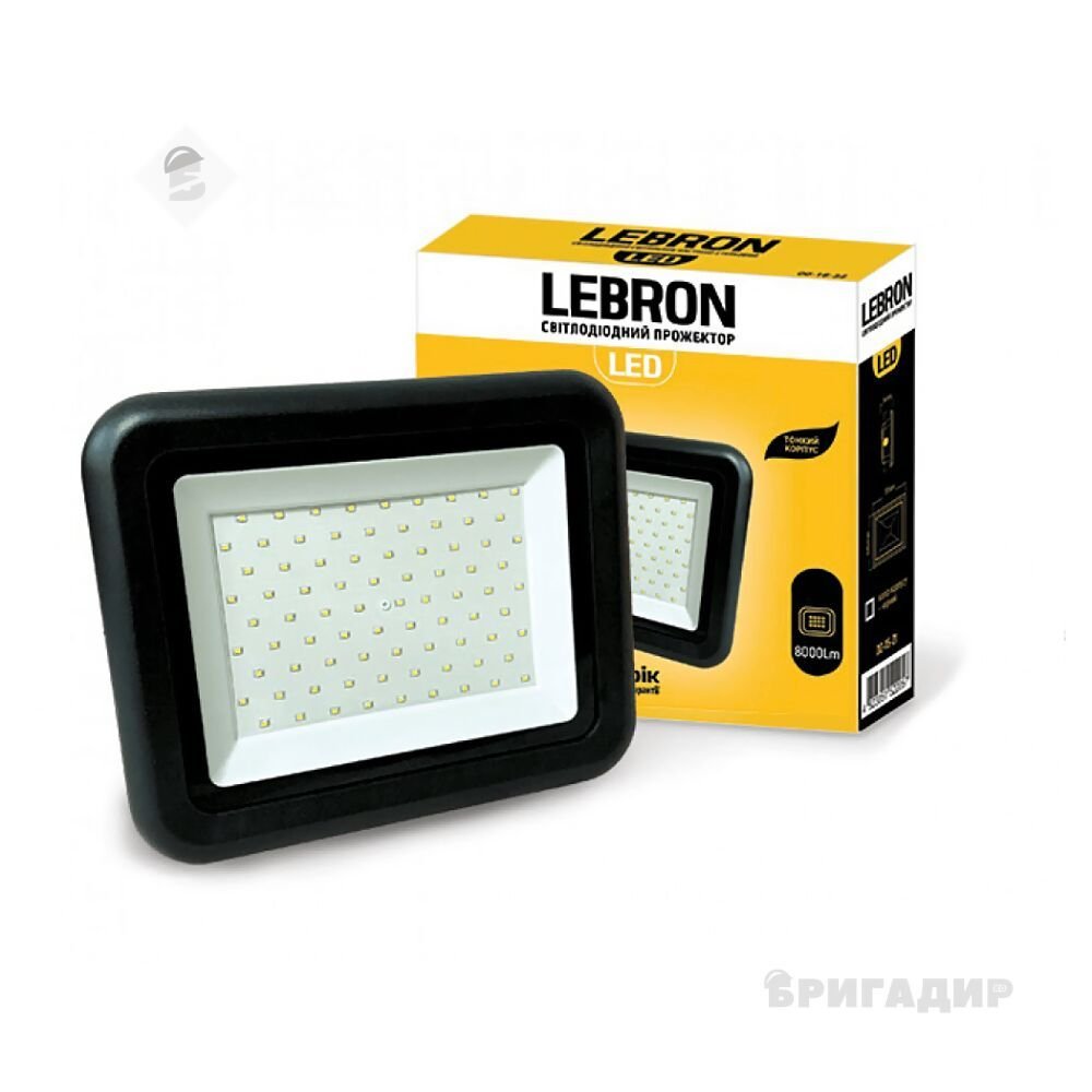 LED прожектор Lebron LF, 100W, 6000К, 8500Lm 185-240V 170780