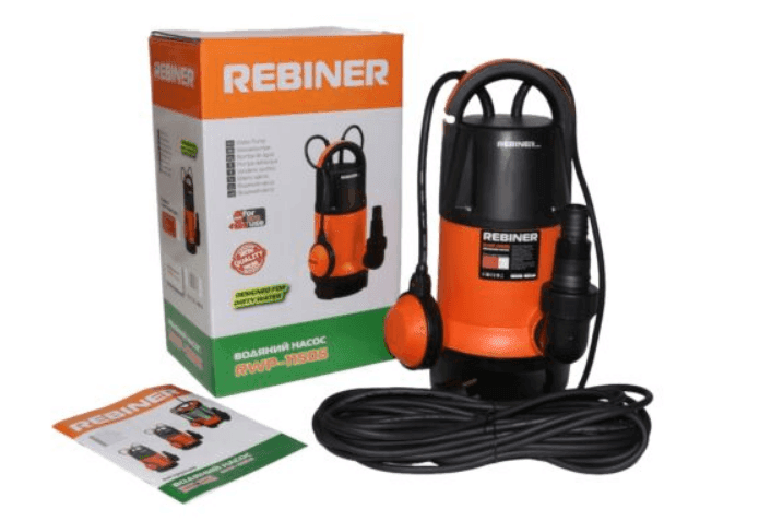Дренажний насос Rebiner RWP-1150S з поплавком (для чистої води)