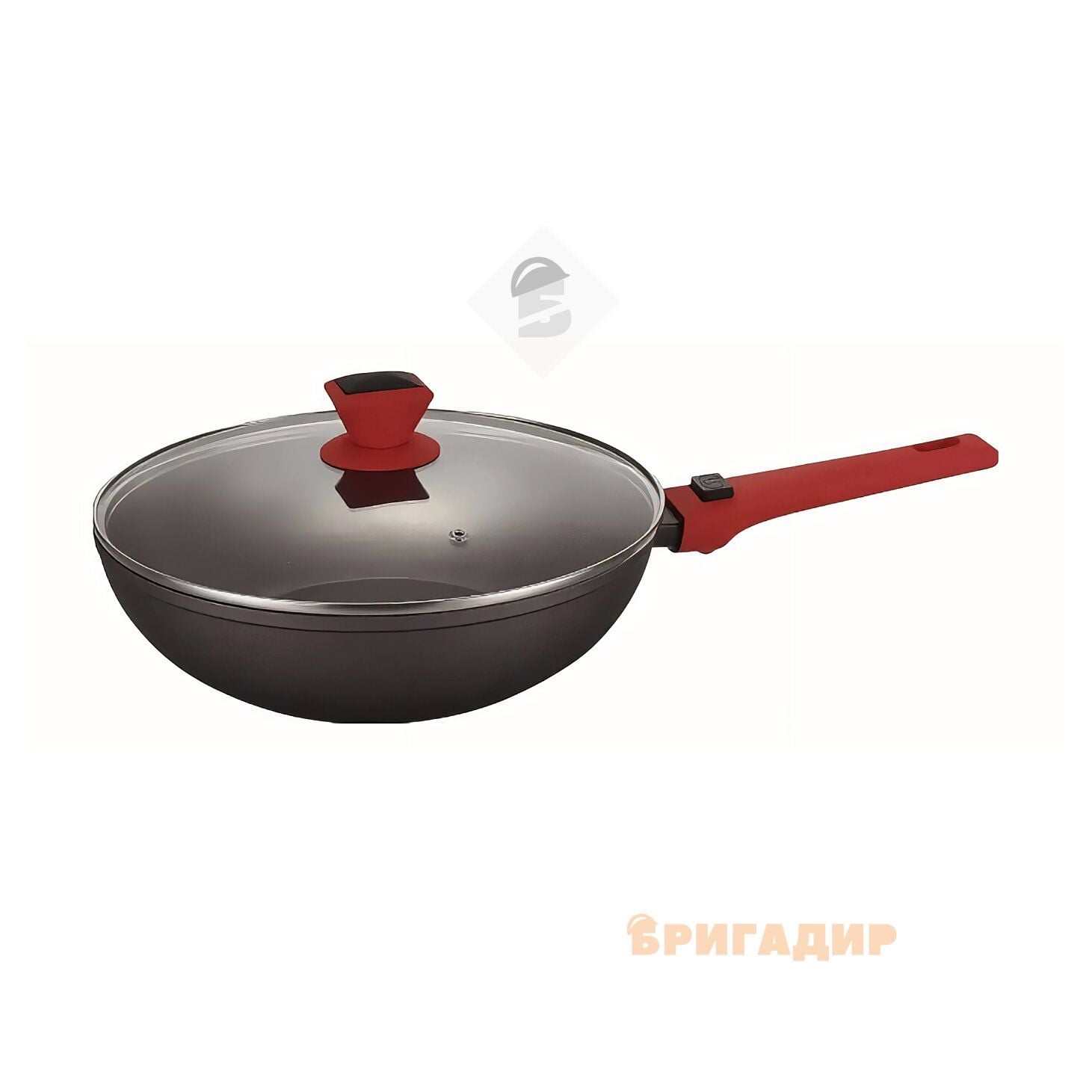 Сковорідка з з'ємною ручкою і кришкою "Агат" 28см, PEPPER