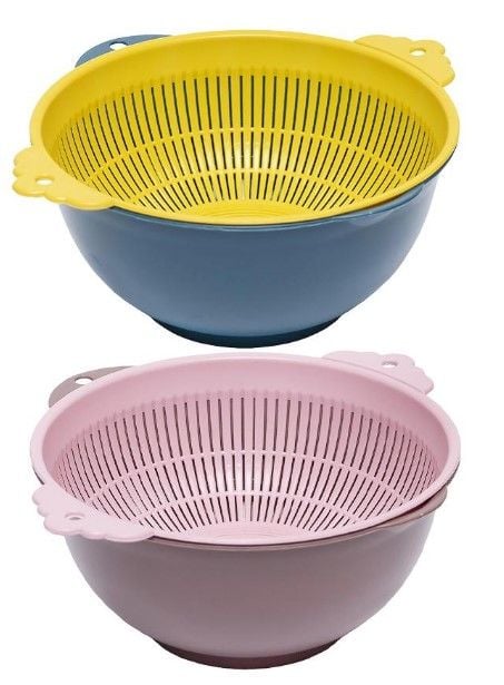 Набір кухонний Миска + сито D24см L12см 252-96