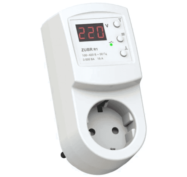 Реле напруги 16А в розетку Zubr R116у