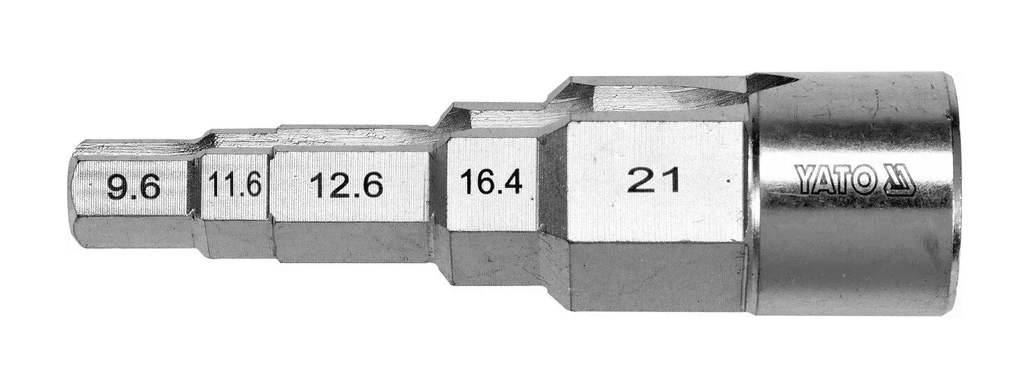 Ключ ступеневий YATO YT-03317 головка з квадратом 1/2" до головки 3/8"