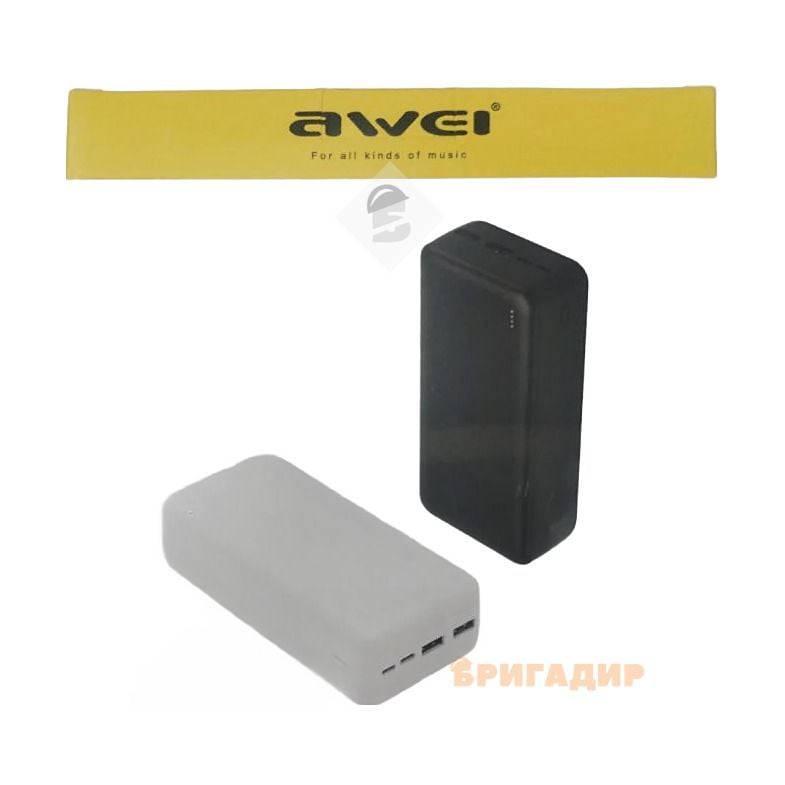 Power Bank Awei J38B. PD20W 22.5W 5000mAh чорний