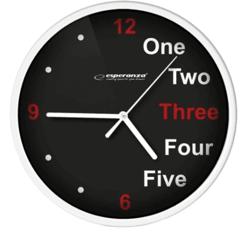 Годинник настінний Esperanza Prauge, коло, 20*3,4см, блакитний обід, білий циферблат, тихий хід