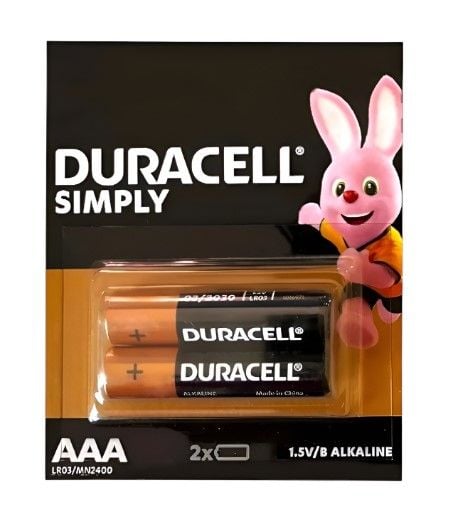 28296 DURACELL simply AAA LR03 2 шт