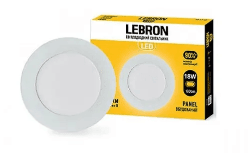 12-08-30-02 LED Світильник LEBRON L-DR-54-Wh 5W 4000K Білий