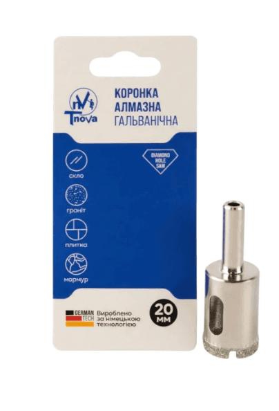Коронка алмазна гальванічна T-Nova 20mm 60312355