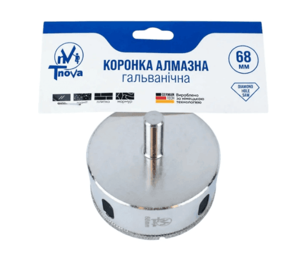 Коронка алмазна гальванічна T-Nova 68mm 60312367