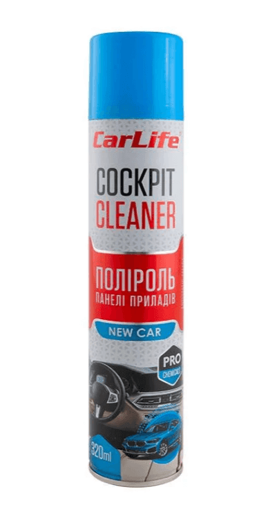 Поліроль панелі приладів CarLife Нова машина Cockpit Cleaner 320 мл CF325