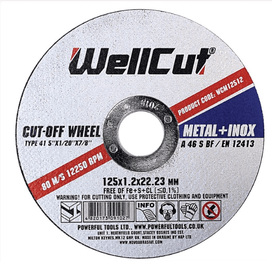 Круг відрізний WellCut для металу 125х1.2мм