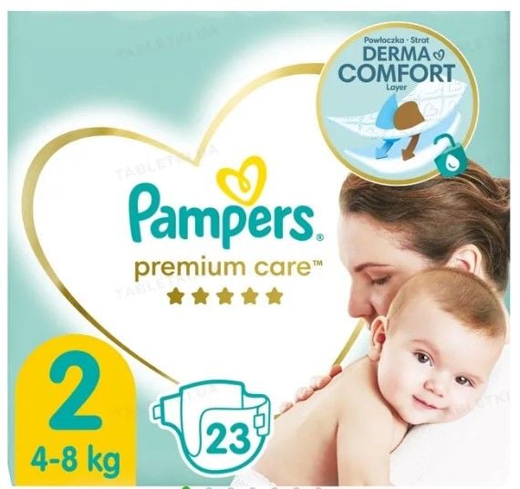 PAMPERS дит підгуз Prem Care Mini 4-8кг мікро упаковка 23